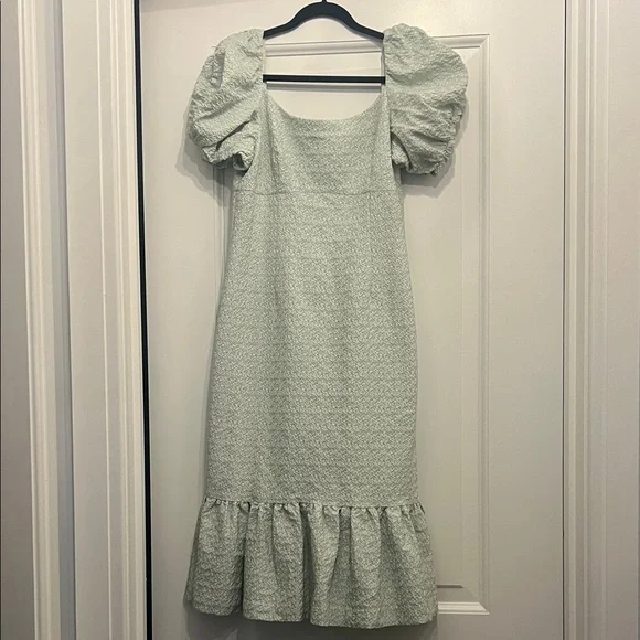 Rachel Parcell Puff Sleeve Midi Dress in Mint - Picture 1 of 1